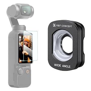 K&F CONCEPT Magnetic Wide-Angle Lens | Compatible with DJI Osmo Pocket 4 & Pocket 3, Xtra Muse, Multi-coated, Optical Glass, FD161