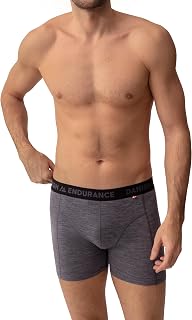 DANISH ENDURANCE Men's Merino Boxer Shorts, Men's Merino Wool Underwear, Warm