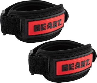 Alpha Designs - Patella/Knee Strap, One Size, Used by Eddie Hall, Helps Relieve Knee Pain and Tendonitis - Pack of 2