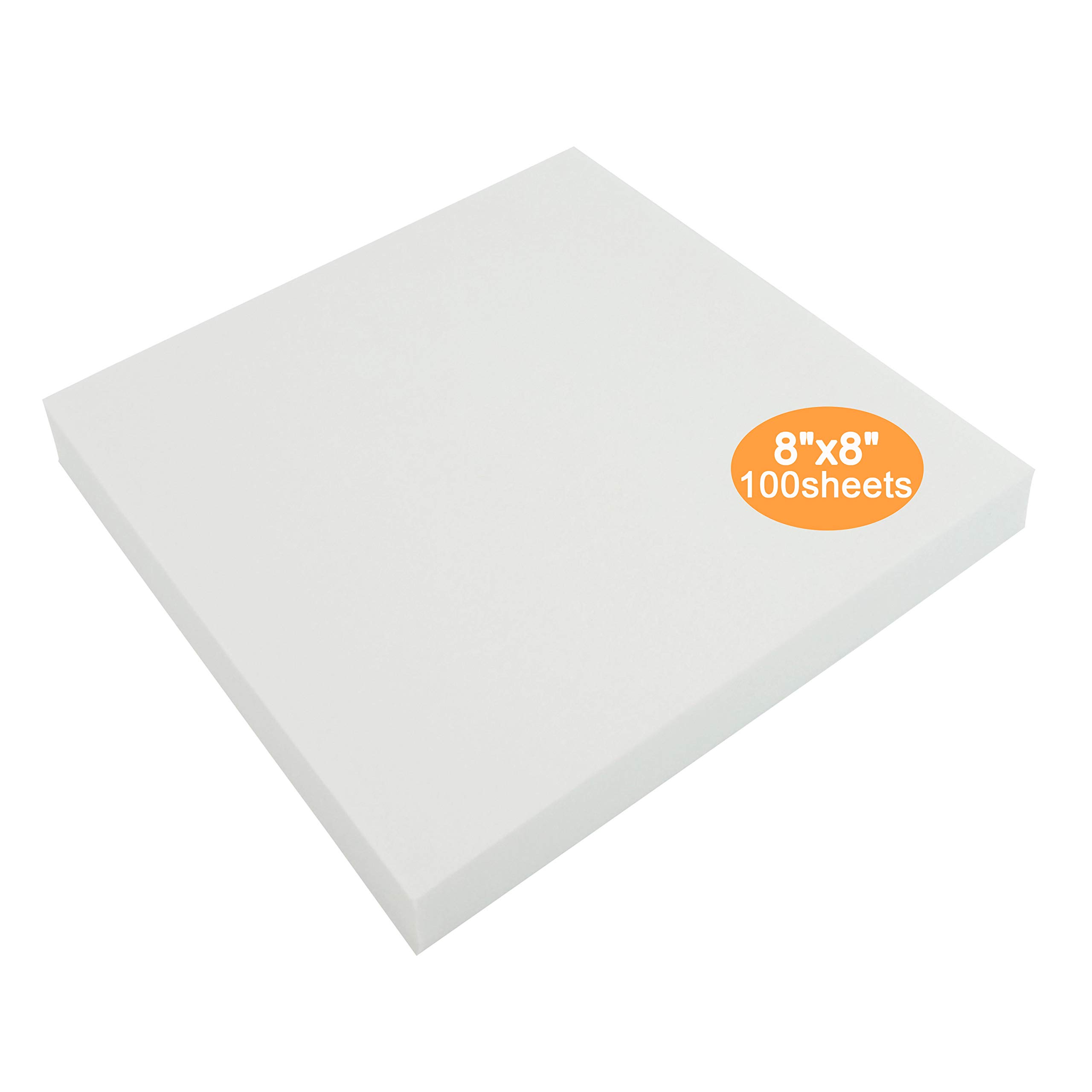 New brothread Tear Away Embroidery Stabilizer 8"x8" - 100 Precut Sheets | for Ma