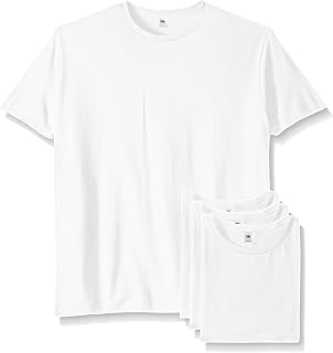 Fruit of the Loom Lightweight Cotton Tees (Short & Long Sleeve) Men's Shirt (Pack of 4)