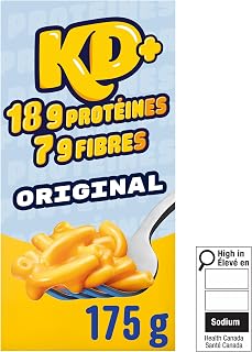 Kraft Dinner Protein Plus Original Cheddar Macaroni & Cheese, 175 g Box