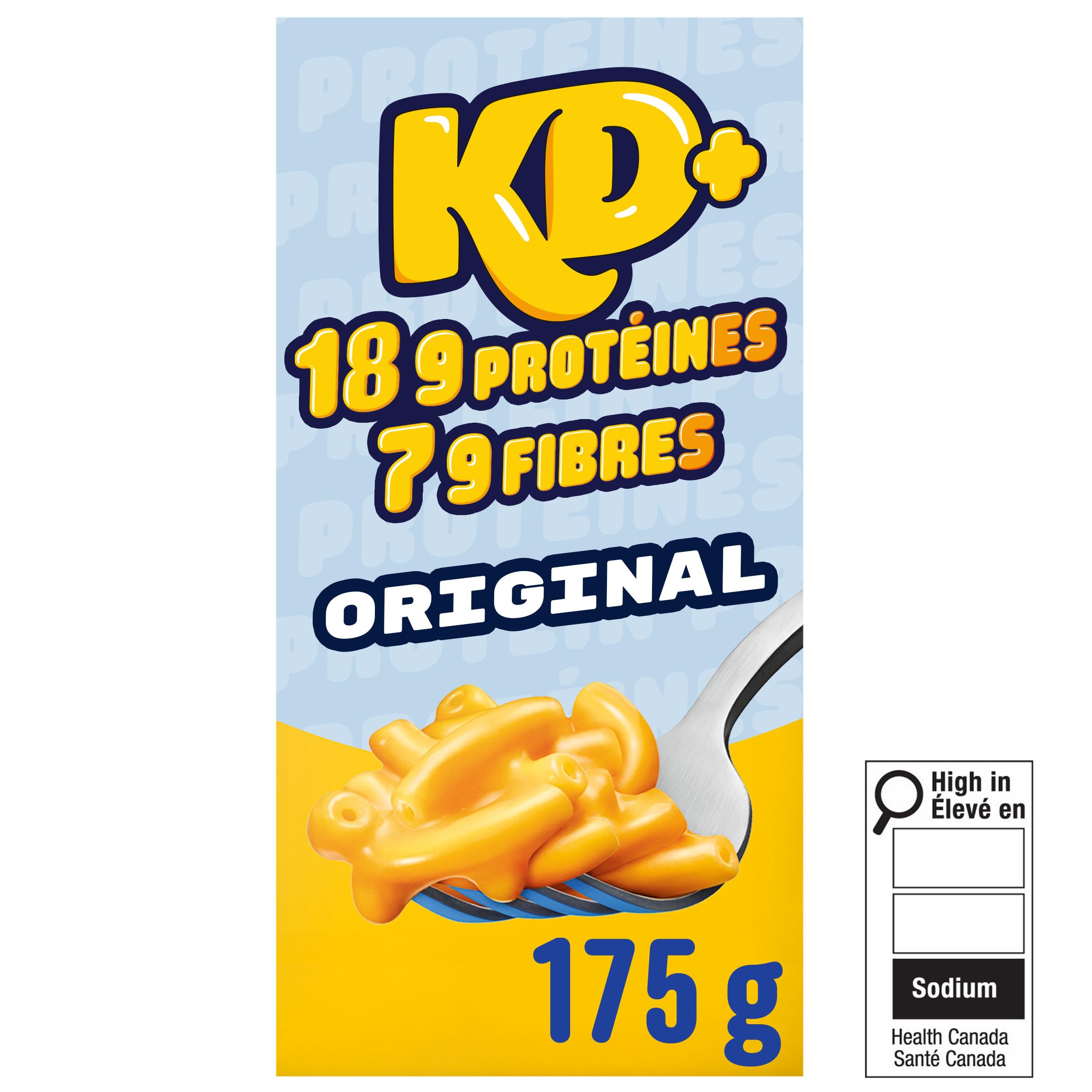 Kraft Dinner Protein Plus Original Cheddar Macaroni & Cheese, 175 g Box