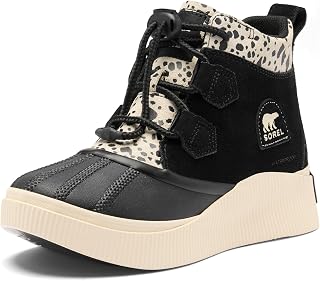 Sorel Botas de invierno unisex para niños grandes Out N About 4 Classic WpCasual, Tiza negra, 39 1/3 EU