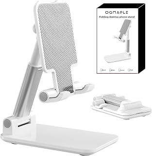 Phone Stand for Desk Cell Phone Holder Stands for iphones | Mini, Cute, Portable, Fully Foldable, Under 8" Devices, All Smart phones, Office Accessories