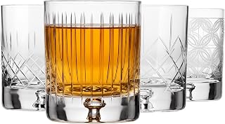 Krosno Whisky Glasses 4 Sizes, Set of 4, 250 ml, Saga Collection