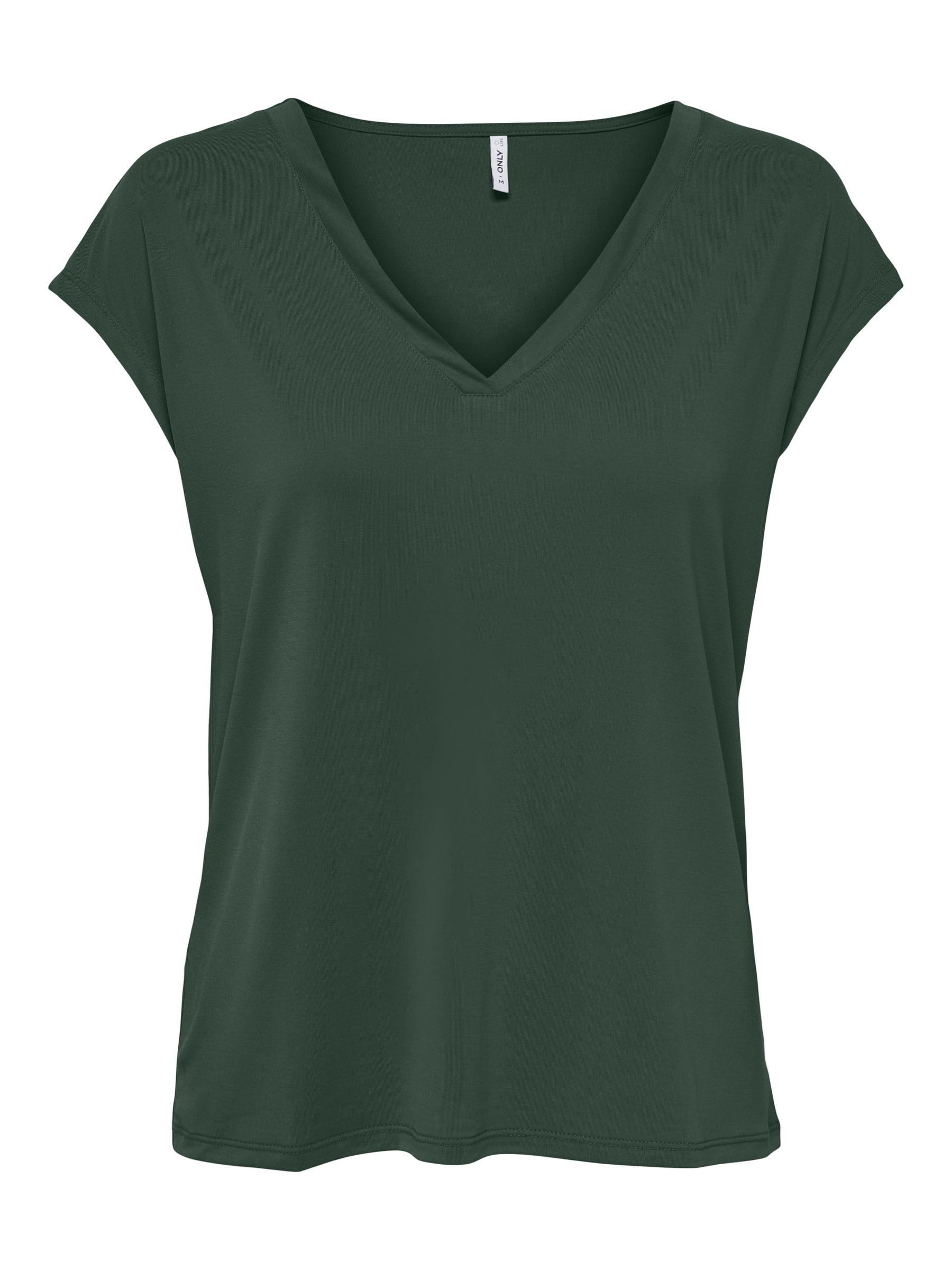 ONLY Women's Onlfree Life S/S Mod.v-Neck Top JRS Noos Onlfree Life S/S Mod.V-Nec