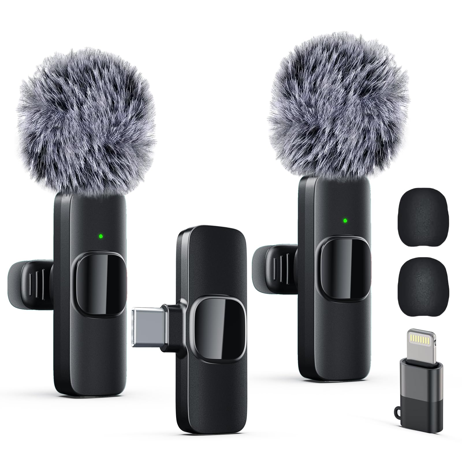 Labstandard Professional Wireless Lavalier Lapel Microphone for iPhone, iPad, mi