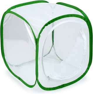 RESTCLOUD Insect and Butterfly Habitat Cage Terrarium Pop-up 12 X 12 X 12 Inches