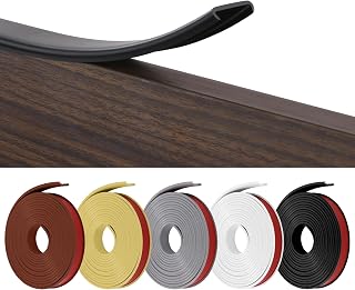 flintronic 5m*12mm U-Shape Flexible Furniture Edge Banding, Baby Safty Baby Edge Protector, Self Adhesive TPE Wood Edging Tape, DIY Furniture Edge Trim for Table, Cabinet, Furniture Restoration