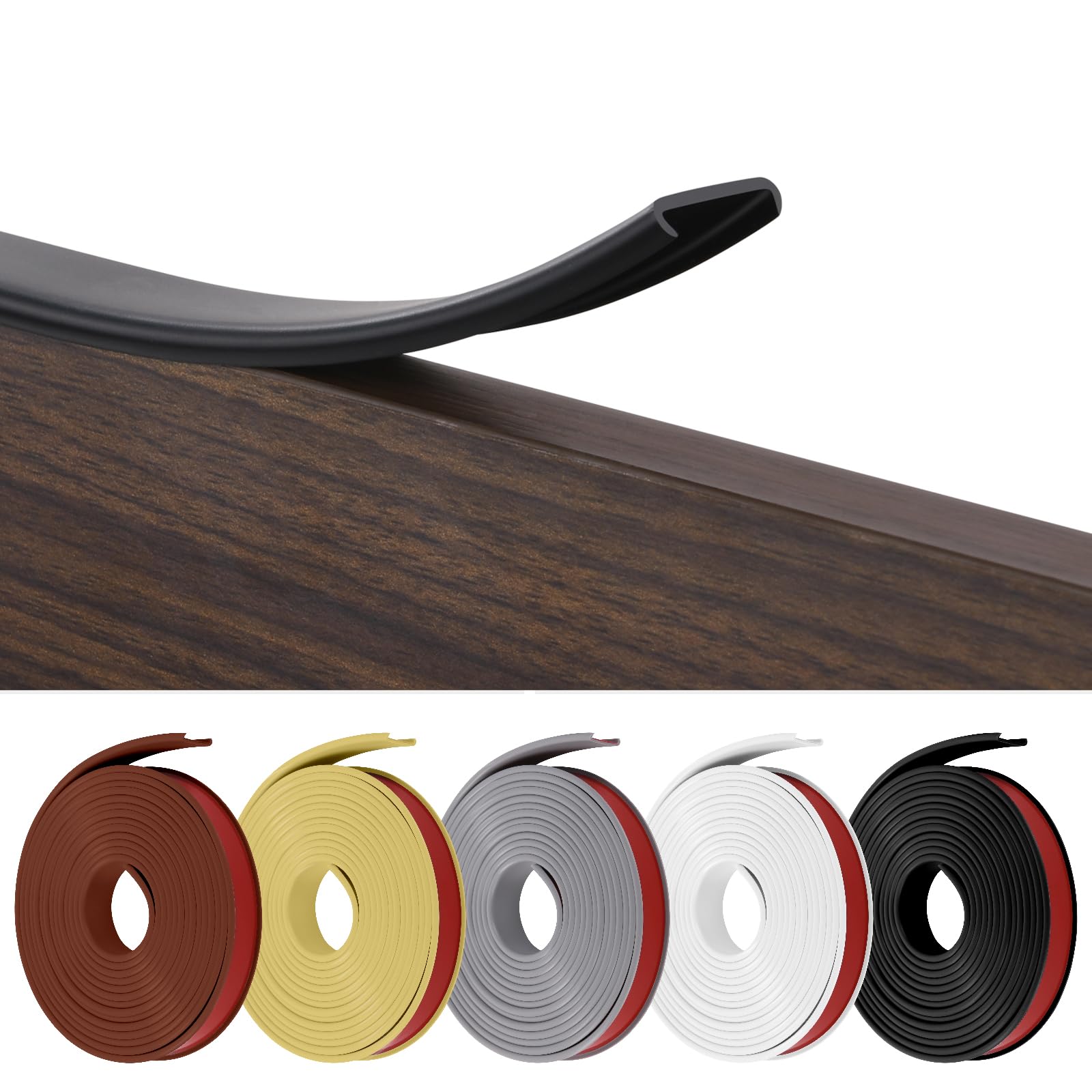 flintronic 5m*12mm U-Shape Flexible Furniture Edge Banding, Baby Safty Baby Edge