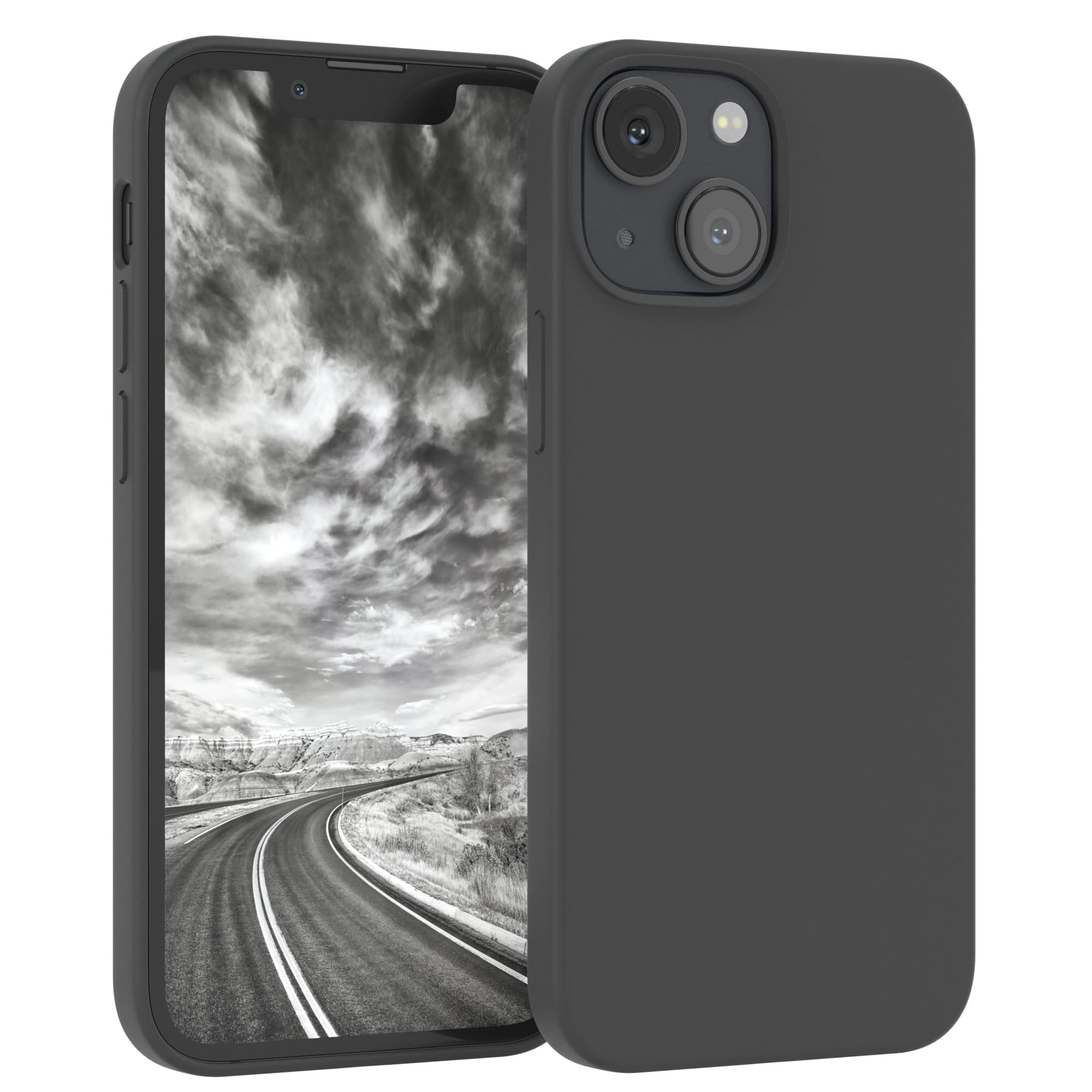 EAZY CASE Premium Silicone Case for iPhone 13 Mini with Camera Protection and In