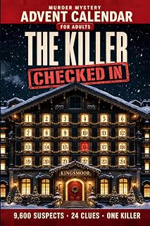 Murder Mystery Advent Calendar: The Killer Checked In | 9,600 Guests. 24 Clues. One Killer. An Interactive Christmas Mystery Game for Adults