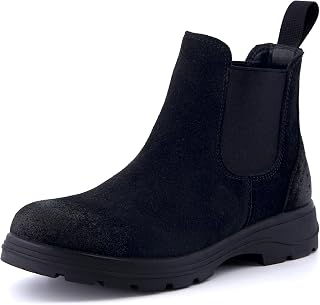 CUSHIONAIRE Britain Genuine Suede Chelsea Ankle Boots for Women