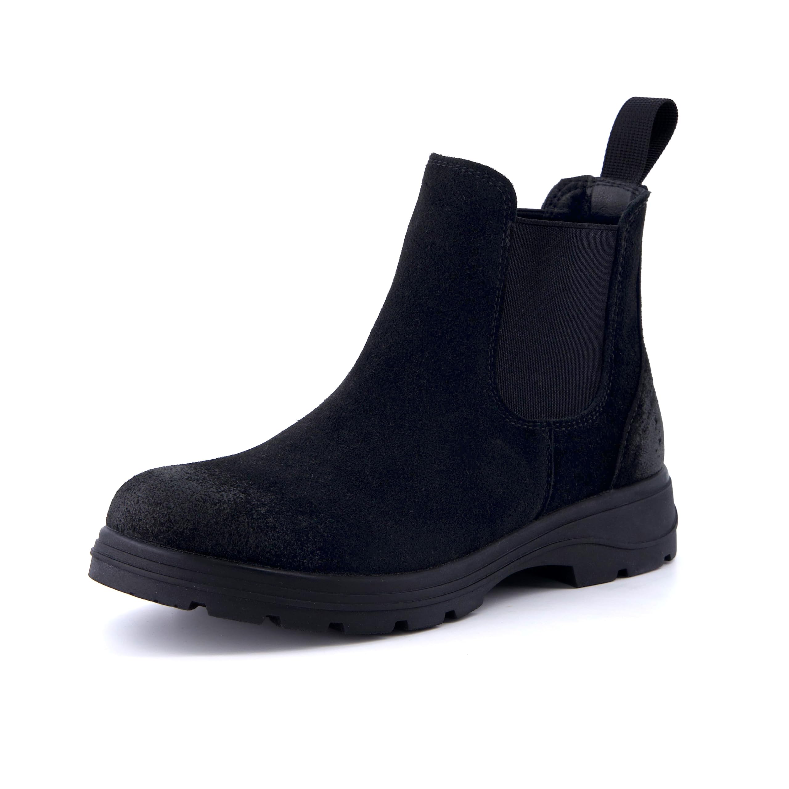 CUSHIONAIRE Britain Genuine Suede Chelsea Ankle Boots for Women