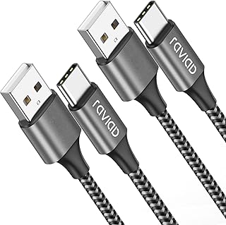 RAVIAD USB C Kabel 2M 2Stück 3.1A Ladekabel USB C Schnellladekabel USB C