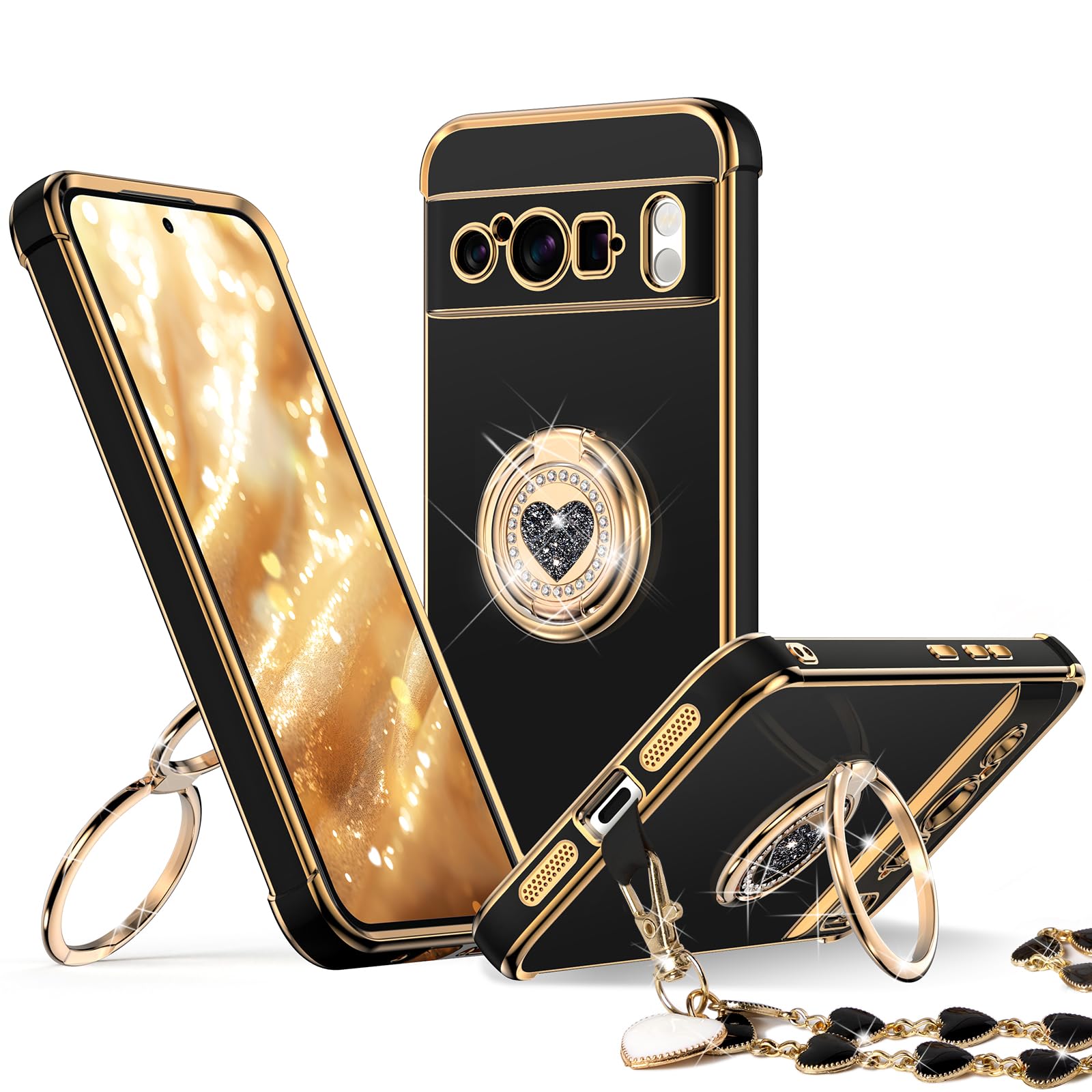 XYZ for Pixel 8 Pro Case with Stand, for Google Pixel 8 Pro Phone Case with Doub