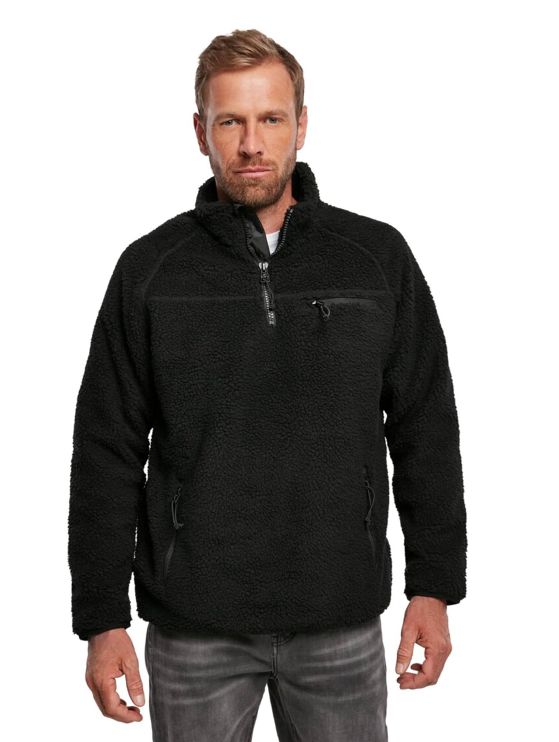 Brandit Men's Teddyfleece Troyer Pullover
