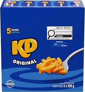Kraft Dinner Original Macaroni and Cheese Dinner, 200 g, 5 ct Pack