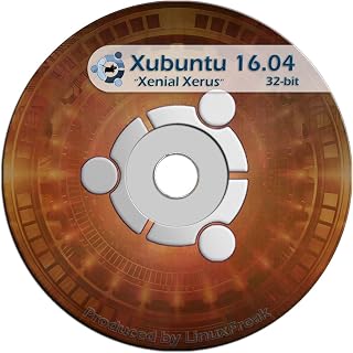 Xubuntu Linux 16.04 DVD - FAST Desktop Live DVD - Replace Windows - Official 32-bit Release