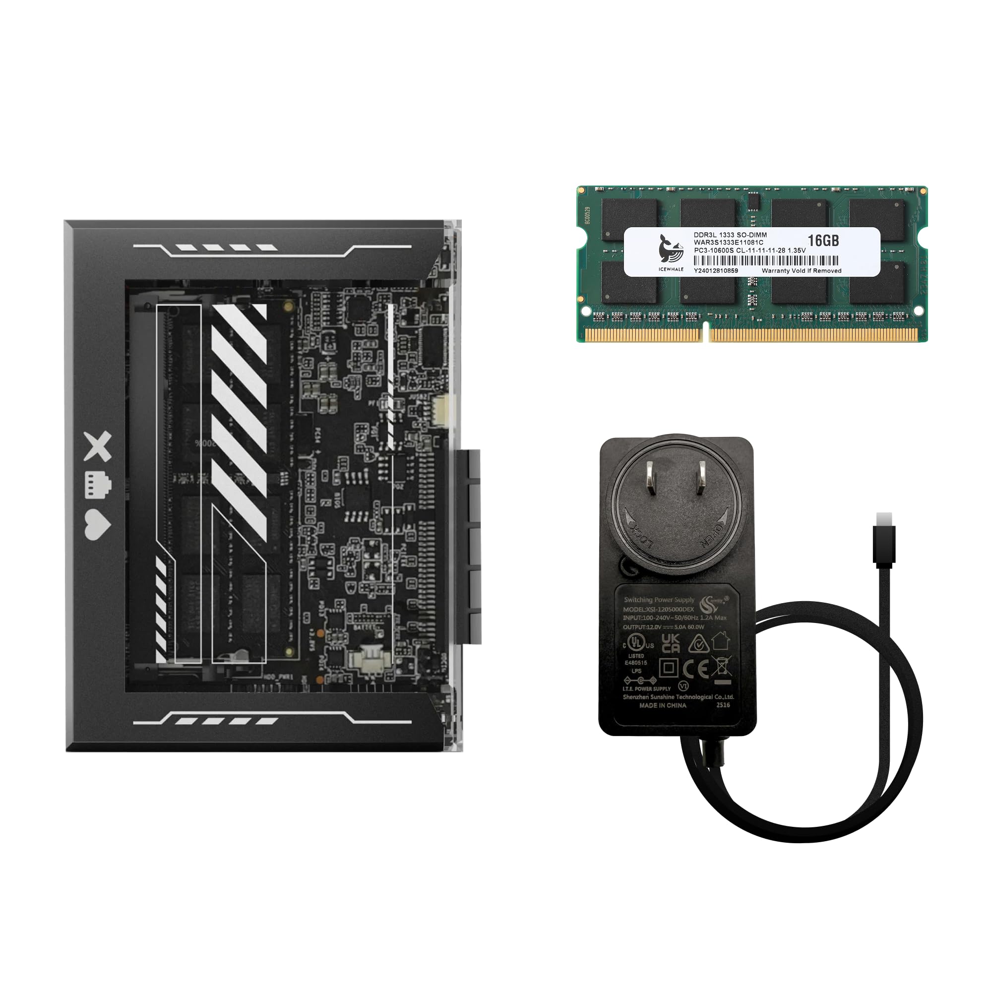 ZimaBlade 7700 Home Server Starter Kit, Intel Quad-Core, 16GB RAM | 32GB eMMC, O