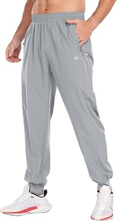 MoFiz Men's Lightweight Tracksuit Tracksuit Long Jogging Quick Dry Trousers with Zip Pockets
