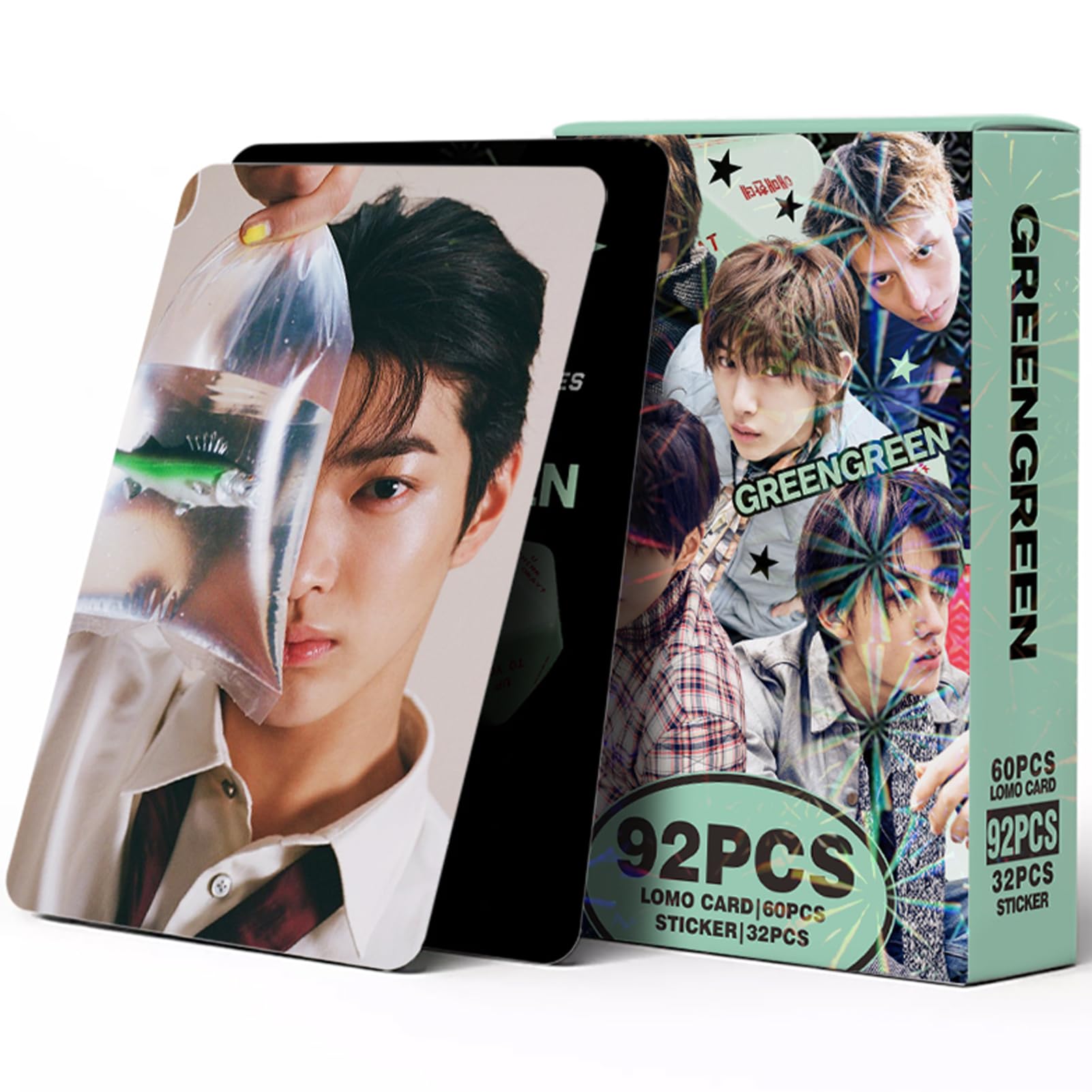 KPOPBTS Cortis 60 PCS Photocards and 32 PCS Stickers KPOP Album GREENGREEN Merch