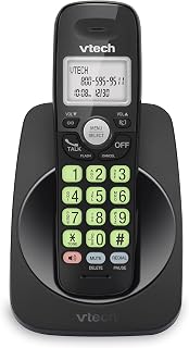 VTech VG101-11 Cordless Phone with Full Duplex Speakerphone and Caller ID/Call Waiting (Black)