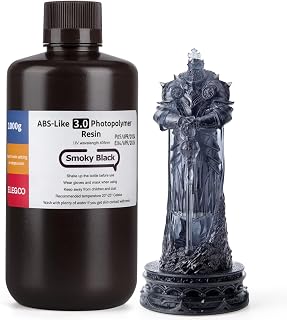 ELEGOO ABS-Like Resin 3.0 Black Smoked 1000g Resin for 3D Printing
