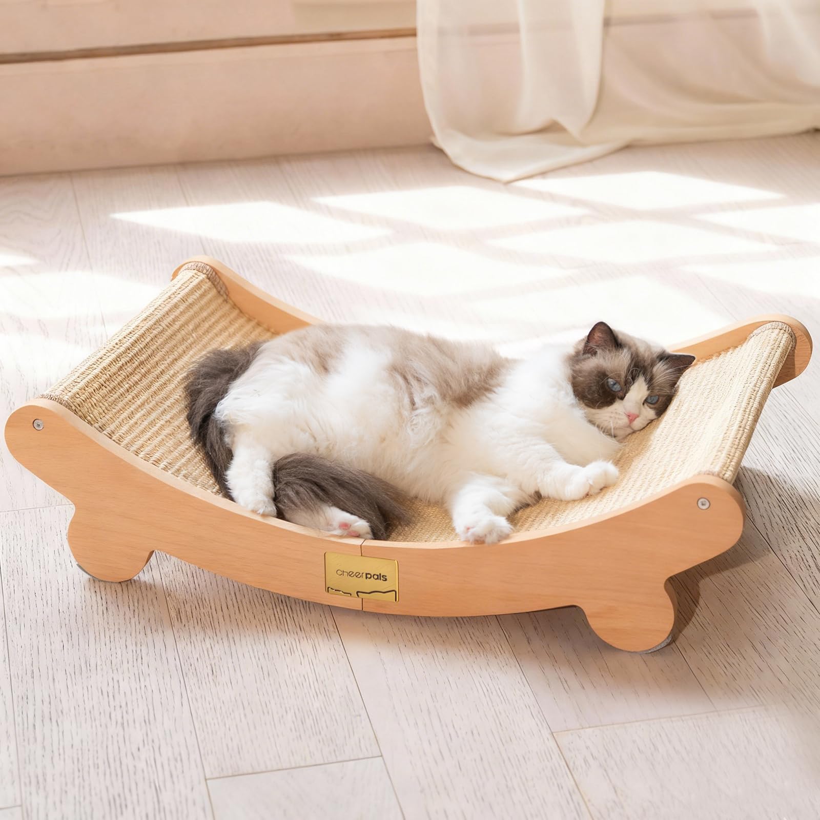 CHEERHOME PETS Sisal Cat Scratcher Bed for Indoor Cats Hammock for Scratching Pa
