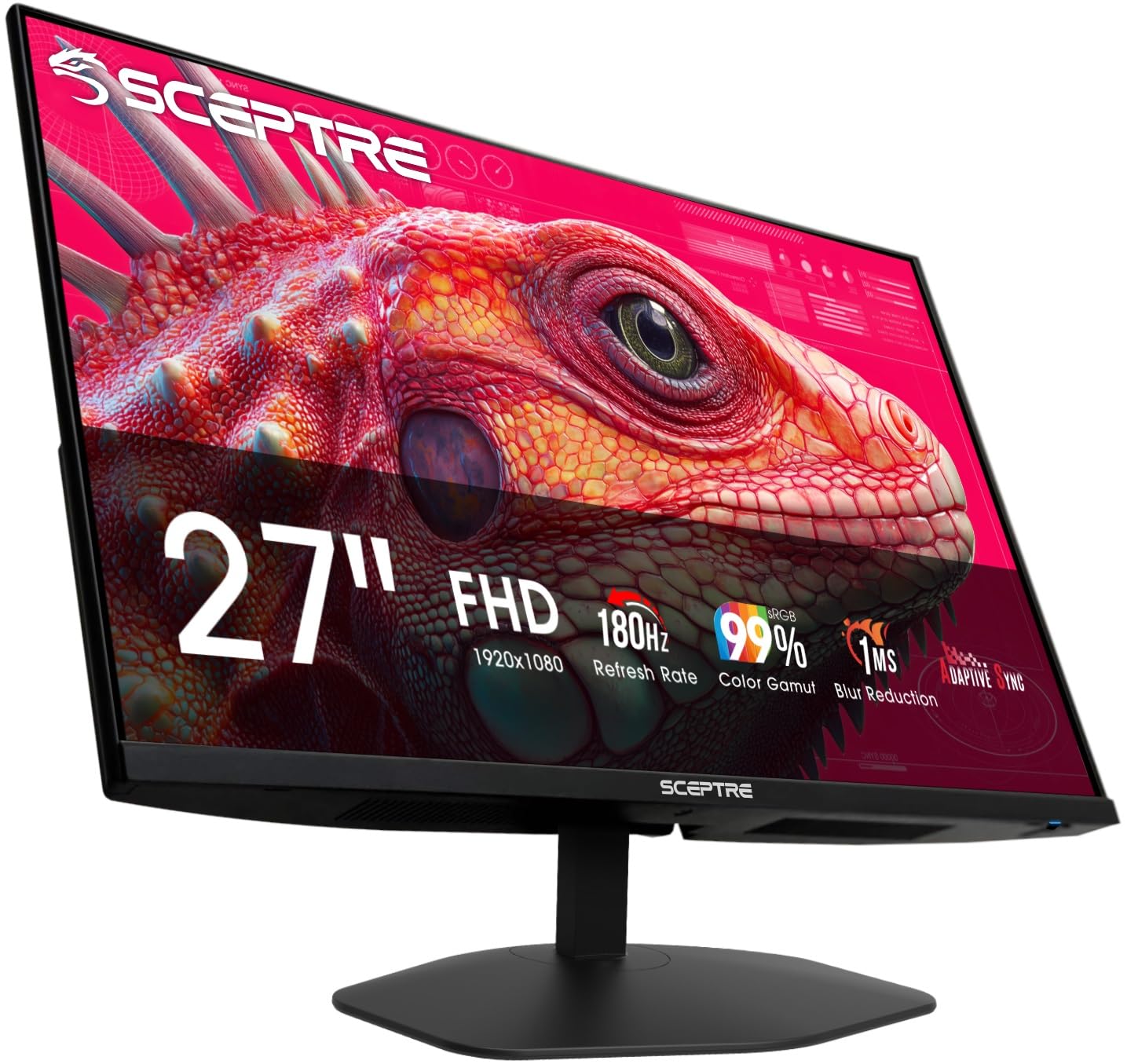 New! Sceptre 27-inch Prime Gaming Monitor DisplayPort x2 180Hz HDMI x2 180Hz Bui