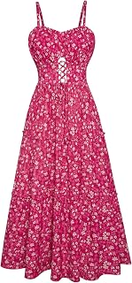 GRACE KARIN 2026 Women's Spaghetti Floral Summer Boho Flowy Maxi Dress