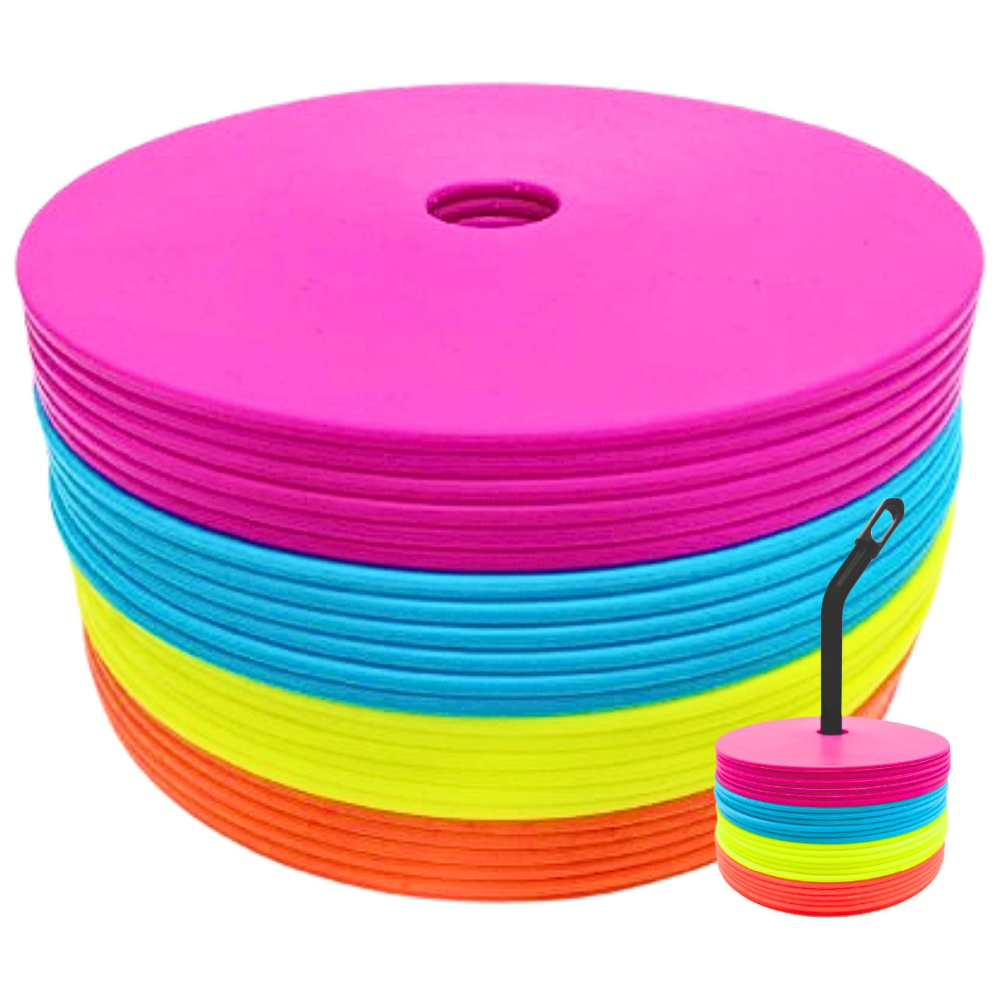 LEZER 6 Inch 9 Inch Flat Cones, Spot Marker