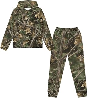 DISNIMO Kids Hoodie and Sweatpants Set Boys Girls, Size 4-12 | 2-piece sweatsuit set girls, polyester, hoodie and jogger pants for casual school sport outfit
