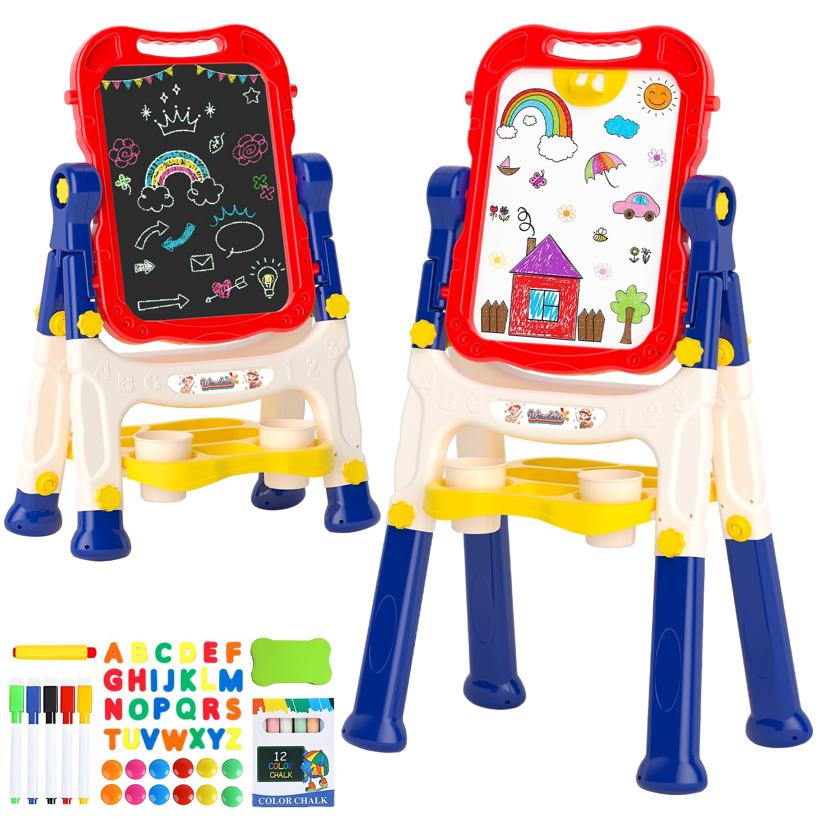 Weudear Art Easel for Kids for Ages 3-6 Christmas & Birthday Gifts | CPC Certifi