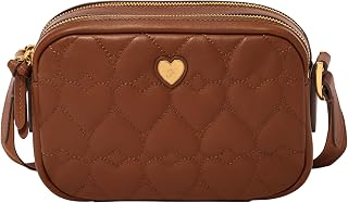 Fossil Women's Danni Leather Crossbody Bag, Black
