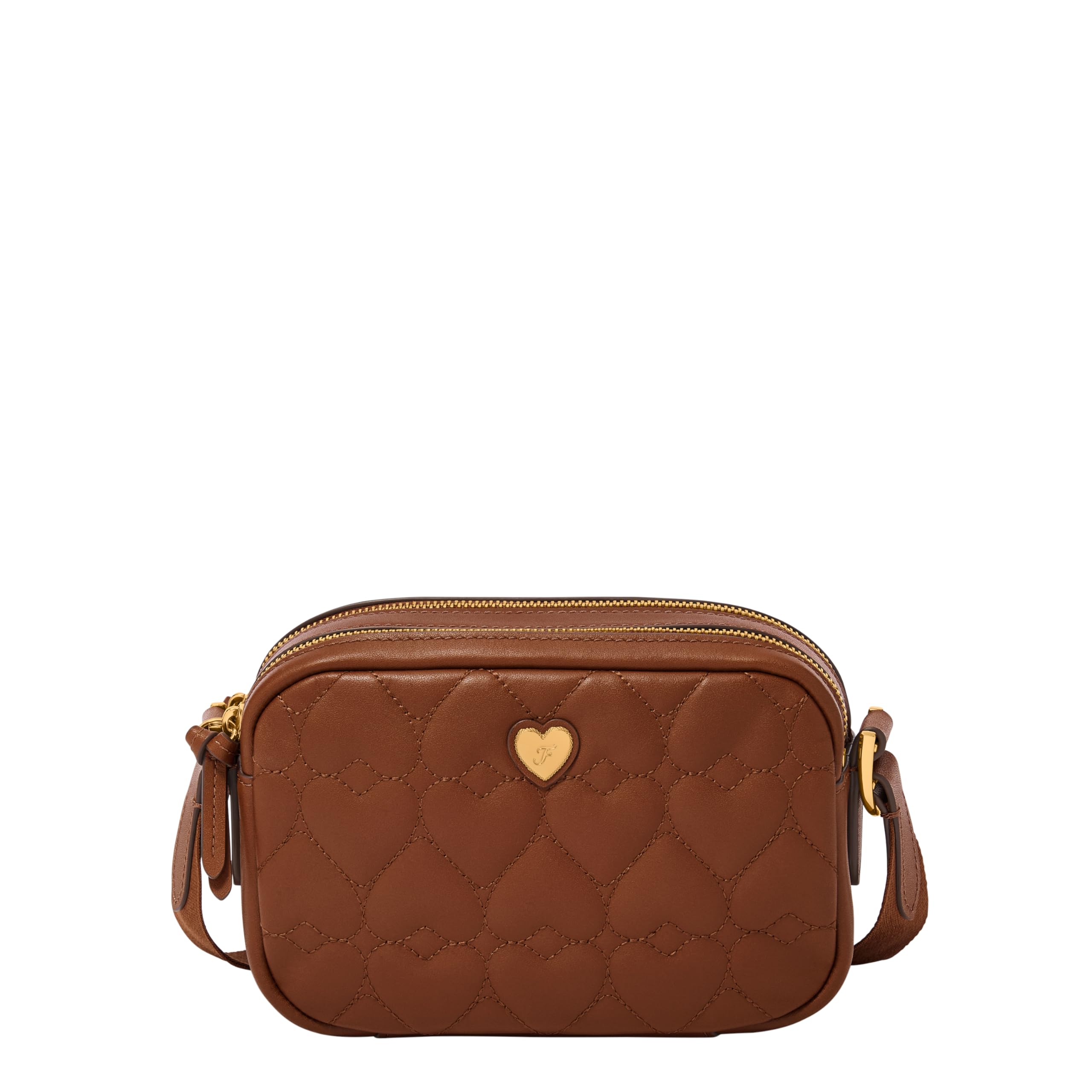 Fossil Women's Danni Leather Crossbody Bag, Black