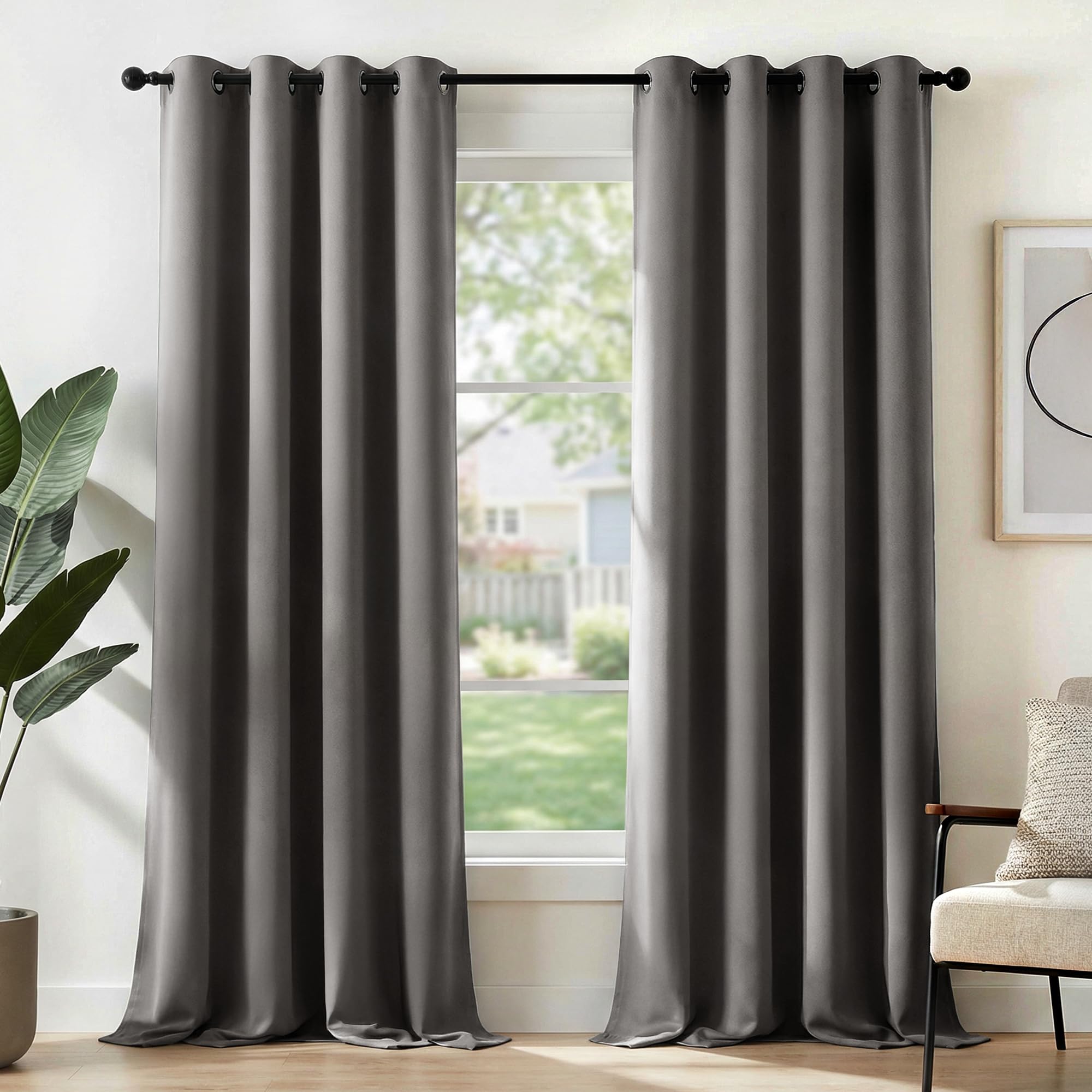 Deconovo Blackout curtains, thermal curtains, sound insulation, opaque curtains