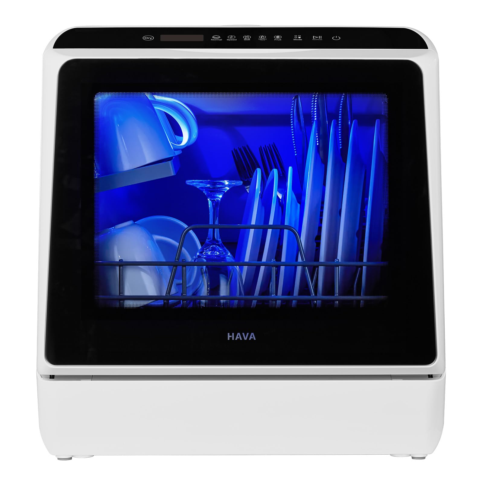 HAVA Countertop Dishwasher, 6 Programs Portable Dishwasher with Water Tank | No 