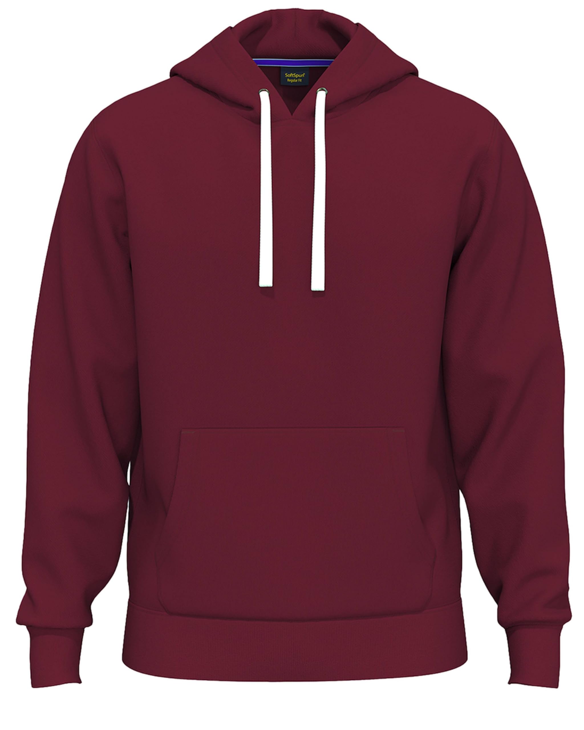 SoftSpun Men's Hoodies | 100% Original Plain Cotton Fleece Hoodies