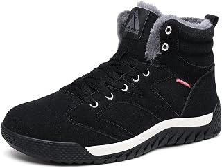 Mishansha Winter Boots Men Women Warm Non-Slip Snow Shoes Size 3-14 UK