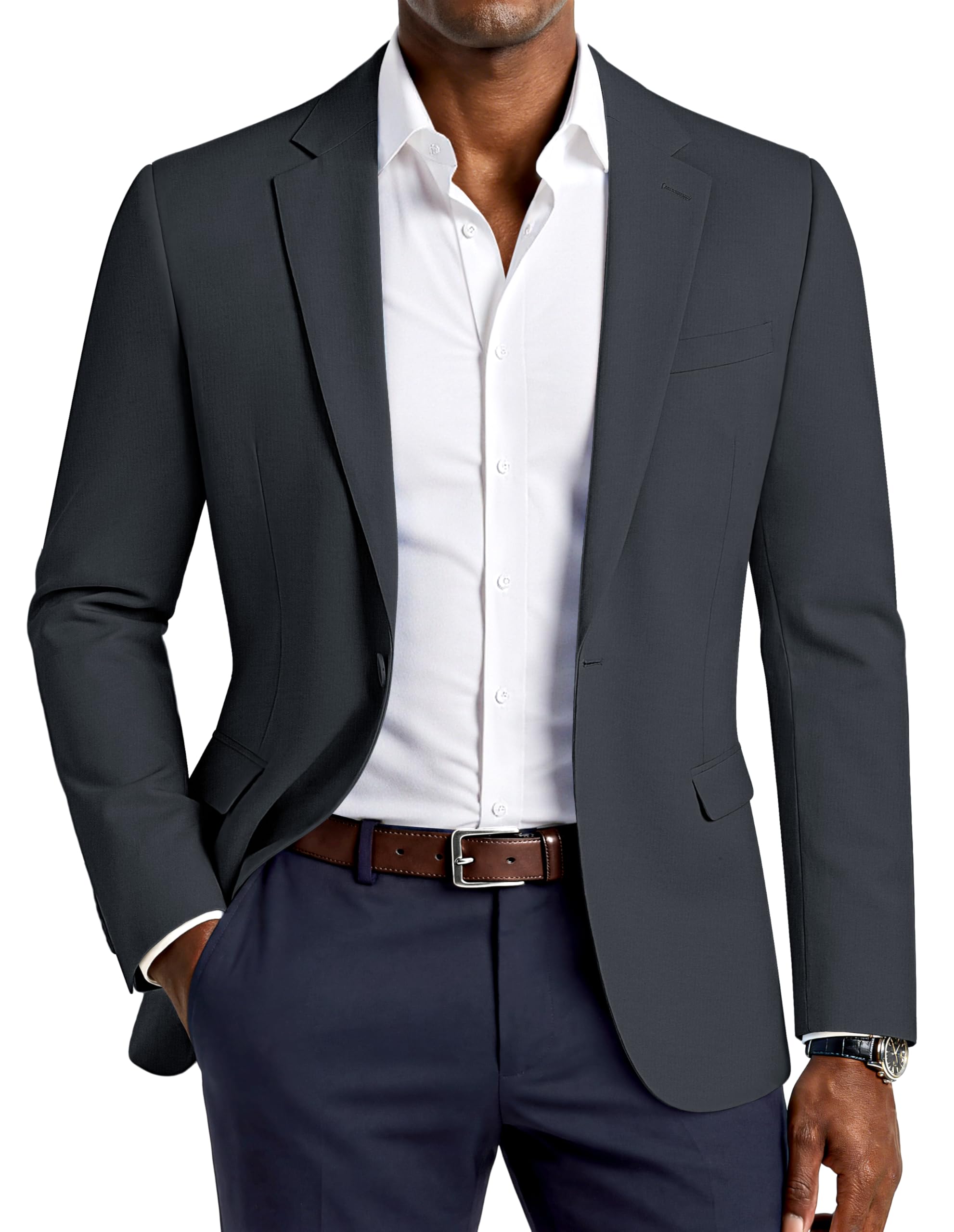 PJ PAUL JONES Men's Lightweight Sport Coat Casual Blazer Slim Suit Jacket