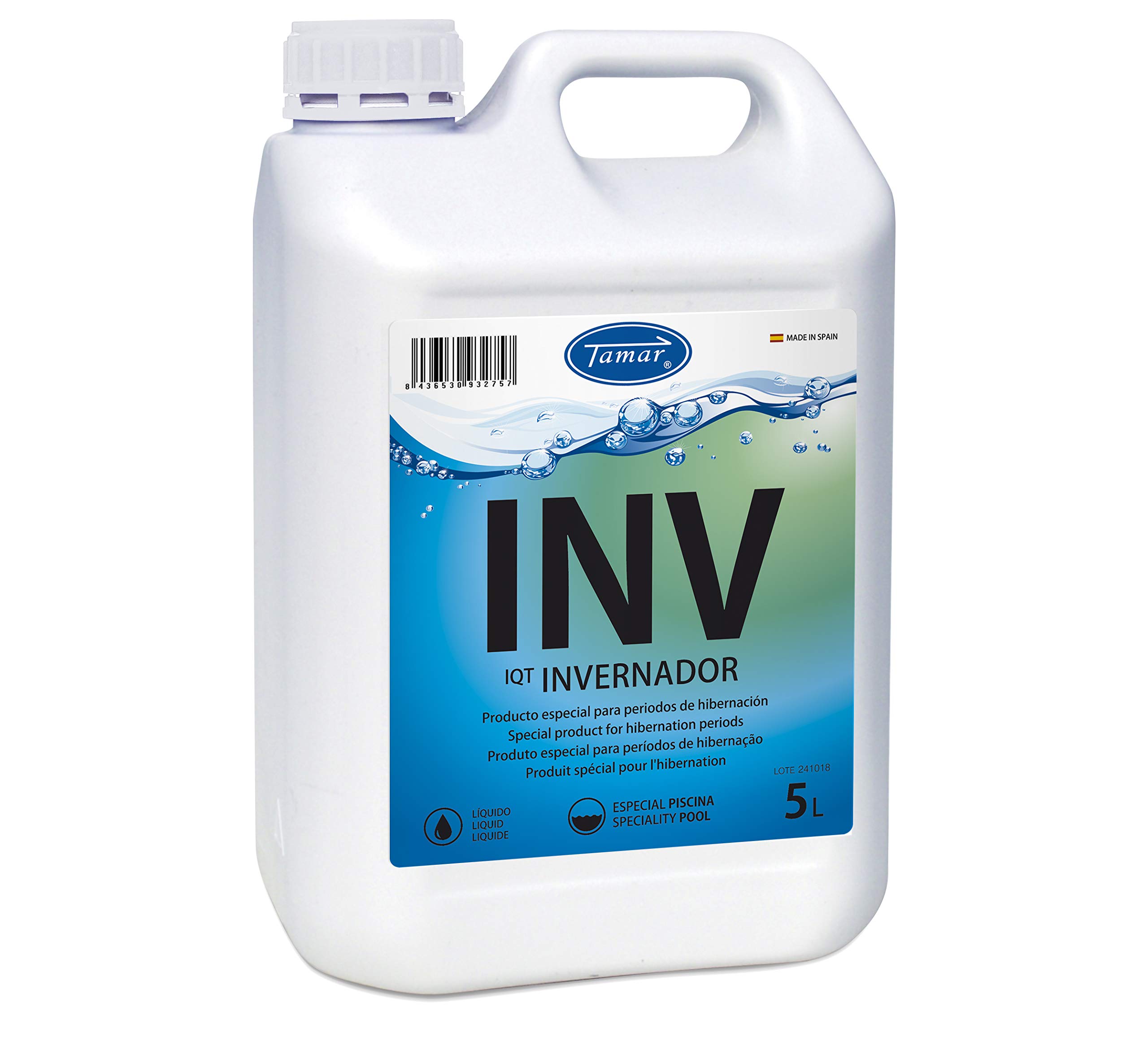 Tamar Liquid Invernador for Swimming Pools, Greenery and Conservation, Algaecide