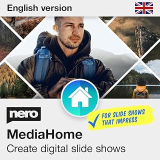 Nero MediaHome Digital Slideshow Maker | Create Impressive Slideshows from Travel Photos & Videos | Music, Titles & Effects | Lifetime Licence | 1 PC | Windows 11 / 10