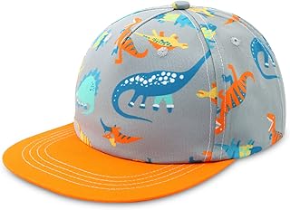 BAVST Kids Boy Girl Baseball Cap Baby Sun Hat Adjustable Toddler Trucker Hats with Flat Brim for Summer Outdoor