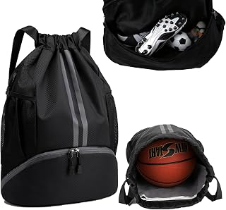 Waterproof Football Boot Bag PE Kit Bag with Shoe Compartment