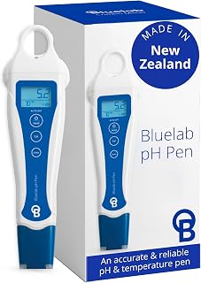 Bluelab pH Pen - ± 0.1 pH Accurate - Durable Double Junction Probe | Waterproof and Floats - Auto Temperature Compensation - Made in NZ