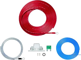Audio-Technica TPK-800R Power Cable Kit Power Amplifier Power Supply Kit 8AWG Equivalent 8 Gauge 12V 720W/60A Heat Resistant 106C Cable