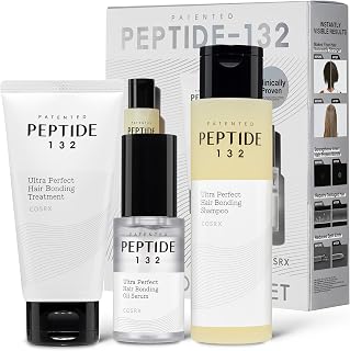 COSRX PEPTIDE 132 Hair Care Kit, Scalp Care Shampoo, Treatment &amp; Serum | Keratin &amp; Peptide Care for Damaged, Dry Hair, Dandruff &amp; Itchy Scalp Relief, Split End Strengthening, Hair Gift Set