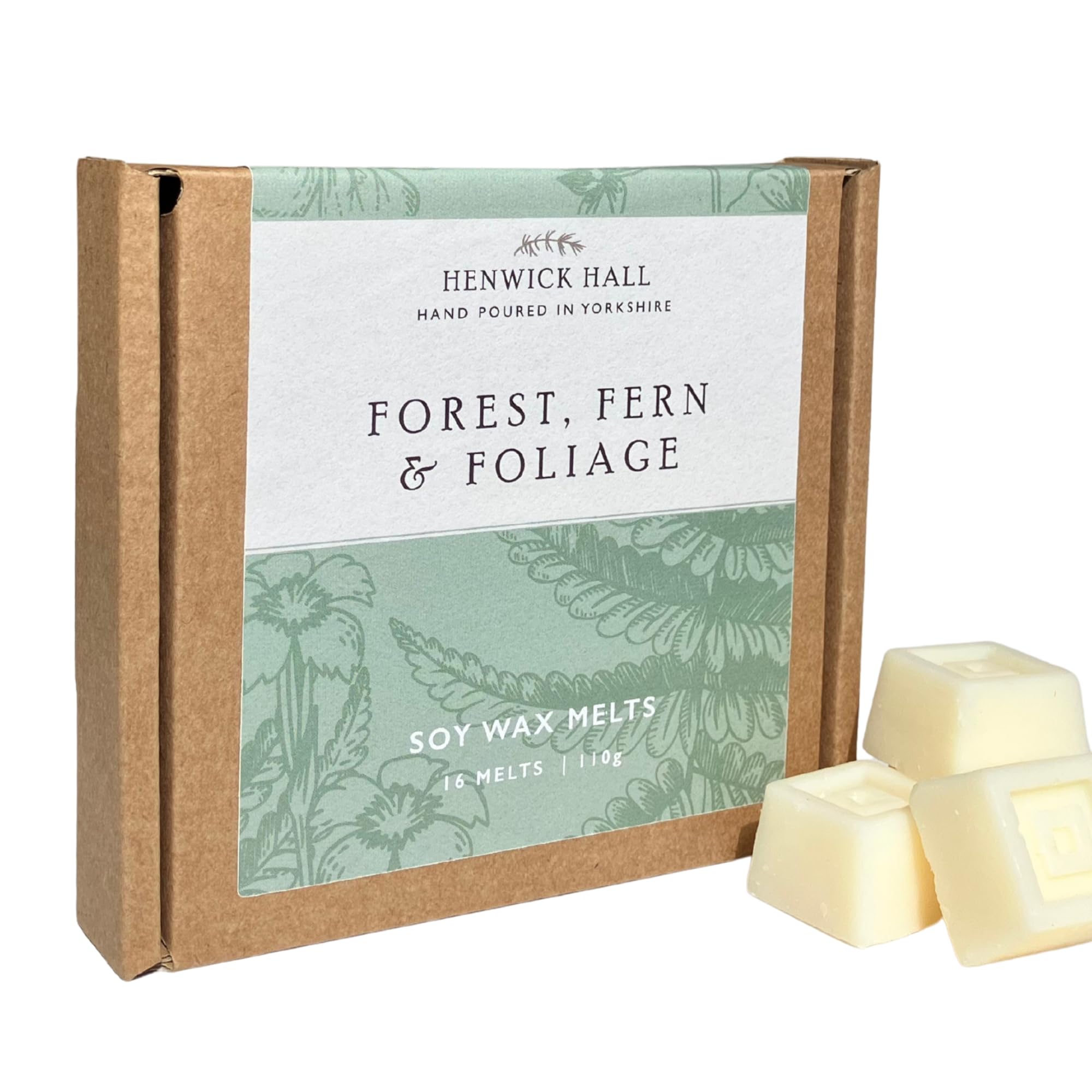 Forest, Fern and Foliage Scented Wax Melts | 16 Pack | Soy Wax | Hand Poured